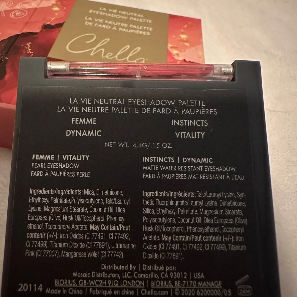 Chella La Vie Neutral Eyeshadow‎ Palette